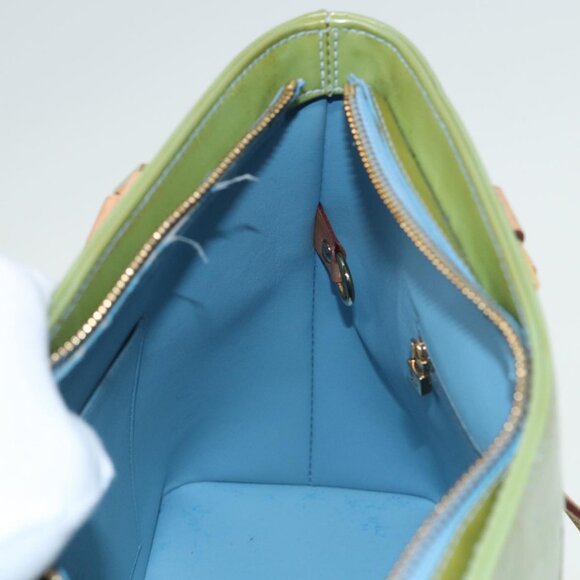 Louis Vuitton Green Monogram Vernis Houston Hand Bag - Picture 16 of 16